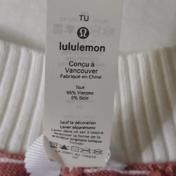 LULULEMON Hatha Wrap Quicksand, Misty Pink, Silver Fox, and Alpine White - Picture 8 of 9